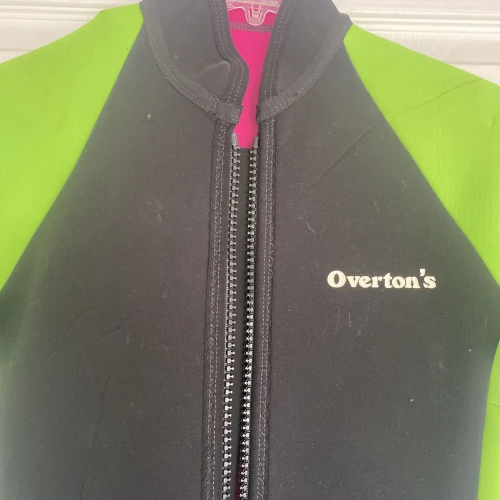 O’Neill Wetsuit Kids/Adult XS 1/4 Leg Black and Neon Green BOS